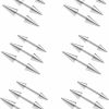 ZS Zs 18Pcs 16G Spike Eyebrow Piercing Jewelry, Curved Barbell Vertical Labret Lip Rings, Spike Tragus Helix Earrings Rook Nose Bridge Rings For Women Men | Body Piercing Barbells