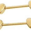 Kokoma 14G Minimalist Heart Nipple Rings Stainless Steel Love Hearts Nipplerings Straight Tongue Rings Barbell Bar Piercing Body Jewelry Gifts For Women Girls Bff | Body Piercing Barbells