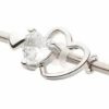 Pierced Owl Pierced Owl 14Ga 316L Stainless Steel Cz Crystal Triple Heart Industrial Barbell | Body Piercing Barbells