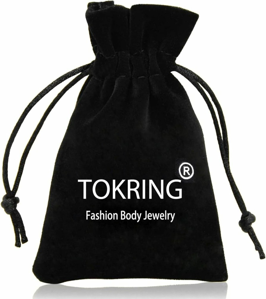 TOKRING Tokring 14G 10Mm Belly Button Ring Surgical Steel Dangle Belly Button Rings Navel Belly Piercing Jewelry Butterfly Evil Eye Flower Diamond Heart Snake Shaped | Body Piercing Barbells