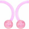 Pierced Owl Pierced Owl 16Ga Glow In The Dark Flexible Horseshoe Circular Barbells, Sold As A Pair | Body Piercing Barbells