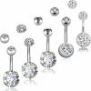 Yeelong Yeelong Belly Button Rings Dangle Surgical Steel Belly Rings Belly Piercing Navel Rings For Women | Body Piercing Barbells