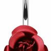 Forbidden Body Jewelry Forbidden Body Jewelry Belly Button Rings For Women Red Rose Belly Ring Surgical Steel 14G | Body Piercing Barbells