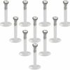 Ruifan Ruifan 10-15Pcs 16G Clear Uv Flexible Acrylic 2Mm Cz Gem Labret Monroe Lip Ring Tragus Helix Cartilage Earring Stud Barbell Body Piercing Jewelry | Body Piercing Barbells