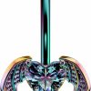 CM Crareesi Mania Cm Crareesi Mania Halloween Navel Piercing Jewelry 14G Bat Belly Button Ring 316L Stainless Steel Belly Ring Rainbow Belly Button Piercing Jewelry For Halloween | Body Piercing Barbells