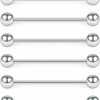 SCERRING Scerring 6Pcs 14G Industrial Barbell Cartilage Earring Body Piercing Jewelry 28Mm 32Mm 35Mm 38Mm 40Mm | Body Piercing Barbells