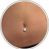 Zeshimb Zeshimb Silver Belly Button Ring Crystal Spider Dangle Belly Ring Sparkly Cubic Zirconia Insect Navel Ring Surgical Steel Belly Navel Piercing Jewelry For Women Girls | Body Piercing Barbells