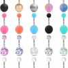 Mayhoop Mayhoop Belly Button Rings Stainless Steel 14G Cz Navel Belly Rings 3/8\" 10Mm Piercing Barbell Body Jewelry For Women Girls | Body Piercing Barbells