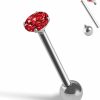 Xnsjeyy Xnsjeyy Tongue Rings G23 Titanium Tongue Barbells 14G Cubic Zirconia Tongue Piercing Jewlery For Women Men | Body Piercing Barbells