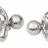 Body Accentz Nipple Rings Barbell Surgical Steel Nipple Bar Carved Celtic Mesh Pair | Body Piercing Barbells