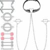 Generic Vqoxaggi 14G Nipple Rings For Women Surgical Steel Nipple Piercing Jewelry Flower Chain Nipple Ring With Choker Necklace Heart Nipple Piercing Barbell, 14G, Silvertone (Vxg0005) | Body Piercing Barbells