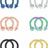 SCERRING Scerring 12Pcs 316L Stainless Steel 16G Circular Barbells Eyebrow Lip Ear Tragus Horseshoe Hoop Rings 6-12Mm | Body Piercing Barbells