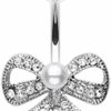 Freedom Fashion Freedom Fashion Bow-Tie Splendid 316L Surgical Steel Belly Button Ring (Sold Individually) | Body Piercing Barbells