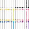 EVELICAL Evelical 48Pcs 14G Acrylic Industrial Barbell Earrings For Women Men Cartilage Helix Body Piercing Jewelry 38Mm 1&1/2 Inch Piercing Bar | Body Piercing Barbells